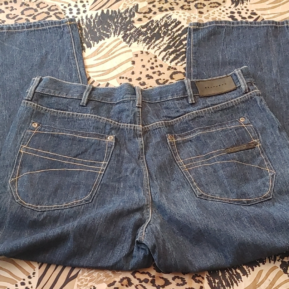 Sean John Dark Blue Straight Leg Jeans Sz 40